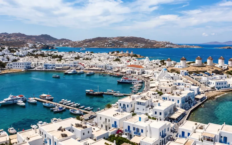 Models in Mykonos