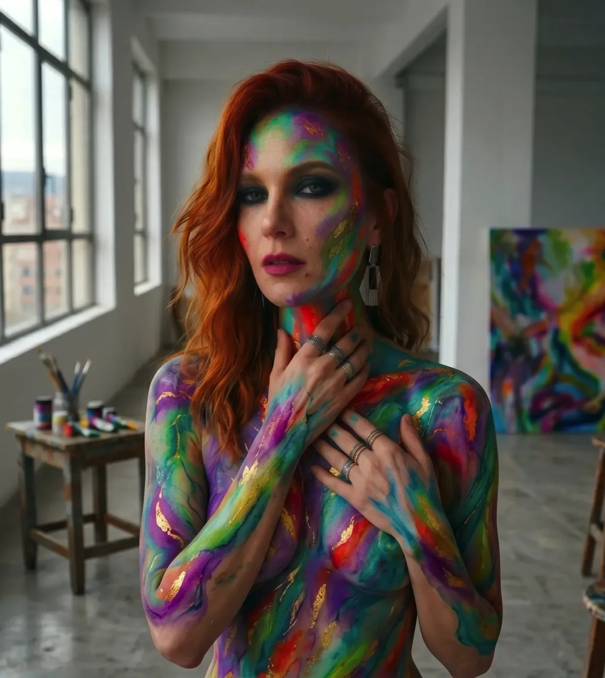 Body Paint Models for hire on BookModels